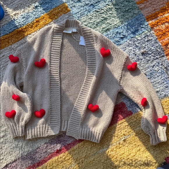 Maeve The Susannah 3D Heart Cardigan Sweater - Picture 3 of 6